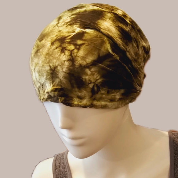 TIE DYE Handmade Headband *4 Designs Lime Green NEW - Picture 5 of 9